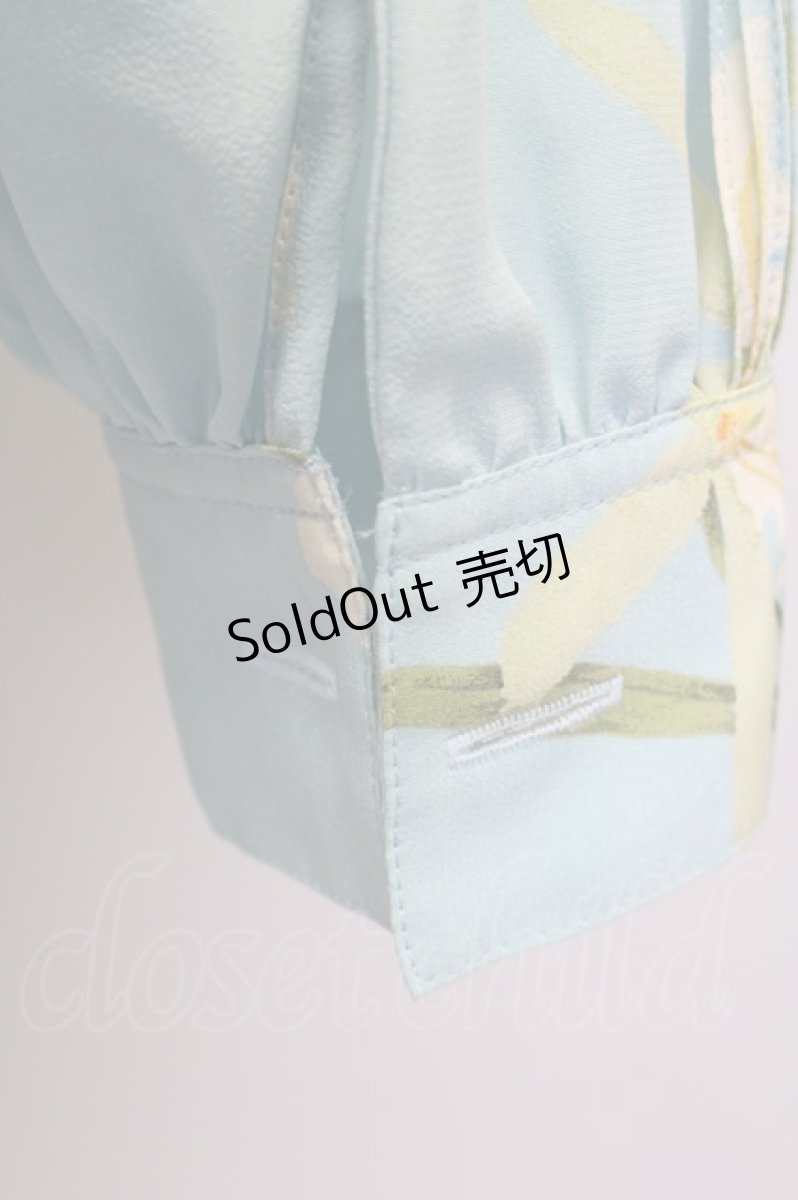 画像3: 【SALE】INGEBORG  / 水仙柄ブラウス I-22-03-24-4052-1-BL-LO-L-HD-ZT200 (3)