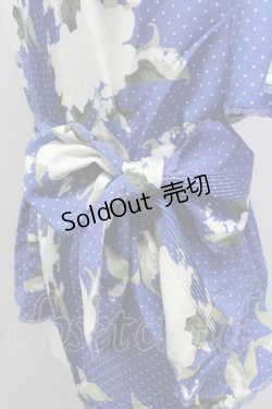 画像4: 【SALE】INGEBORG  / ドット薔薇鈴蘭半袖プルオーバーブラウス I-22-03-24-4053-1-BL-LO-L-HD-ZT200