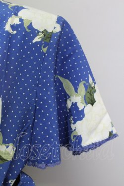 画像5: INGEBORG  / ドット薔薇鈴蘭半袖プルオーバーブラウス I-22-03-24-4053-1-BL-LO-L-HD-ZT200