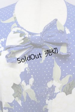 画像6: 【SALE】INGEBORG  / ドット薔薇鈴蘭半袖プルオーバーブラウス I-22-03-24-4053-1-BL-LO-L-HD-ZT200