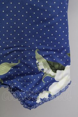 画像7: INGEBORG  / ドット薔薇鈴蘭半袖プルオーバーブラウス I-22-03-24-4053-1-BL-LO-L-HD-ZT200