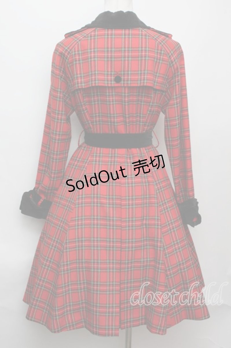 画像2: Victorian maiden  / ヴィクトリアンチェックコートドレス S-22-04-12-061-1-CO-CL-L-AS-ZT-C015 (2)