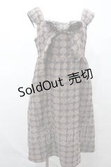 Jane Marple / ドットジャガードリボンジャンパースカート O-22-05-12-027-1-OP-JM-L-IG-ZT120