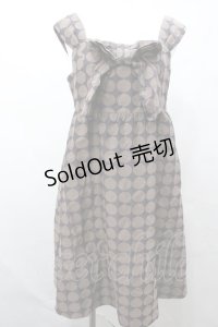 Jane Marple / ドットジャガードリボンジャンパースカート O-22-05-12-027-1-OP-JM-L-IG-ZT120