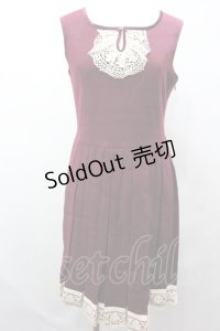 Jane Marple / トーションレースウールプリーツジャンパースカート O-22-05-12-028-1-OP-JM-L-IG-ZT119