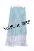 【SALE】axes femme  / 裾レースプリーツスカート Y-22-05-26-115-1-SK-AX-L-AS-ZT021