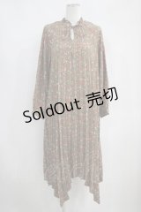 axes femme  / 総柄立ち襟ワンピース H-22-06-02-028h-1-OP-AX-L-SK-OS