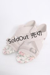 axes femme  / 異素材クロスベルトサンダル Y-22-08-13-011-1-SH-AX-L-SZ-ZT088