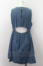 画像4: WORLD WIDE LOVE！(Rydia) / リングスタッズデニムワンピ O-22-08-16-038-1-OP-PU-P-OW-ZT258 (4)