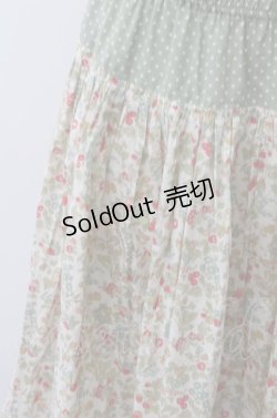 画像2: Jane Marple / ドットフラワースカート O-22-08-16-076-1-SK-JM-L-IG-ZT267