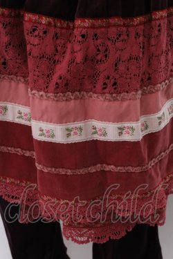 画像2: Jane Marple / ベロアパンツ チロリアンテープフラップスカート