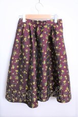 画像2: 【SALE】an another angelus  / フラワージャガードタックスカート Y-22-09-26-131-1-SK-CA-L-SZ-ZT227 (2)