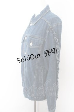 画像3: 【SALE】Candy Stripper / フリルショルダーデニムジャケット O-22-10-10-002-1-JA-PU-P-IG-ZT233