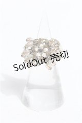 Michal Negrin  / オーロラストーン&フラワーおおぶりモチーフリング I-22-11-01-074i-1-AC-LO-L-HD-ZI