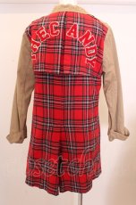 画像3: 【SALE】Candy Stripper / チェック切り替えトレンチコート O-22-12-O-22-077-1-CO-PU-P-IG-ZTC015 (3)