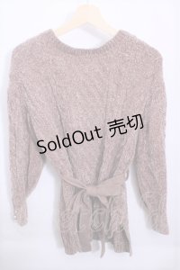 axes femme  / ベルト付クルーネックチュニ Y-22-12-27-052-1-TO-AX-L-SZ-ZT132