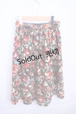 画像2: 【SALE】Fi.n.t  / コーデュロイ花柄ギャザースカート Y-22-12-27-096-1-SK-CA-L-SZ-ZT197