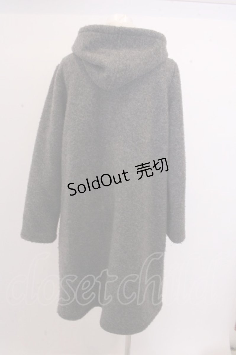 画像2: 【SALE】franche lippee black / パールボタンフードコート O-22-12-28-144-1-CO-LO-L-YM-ZTC005 (2)