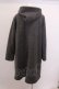画像2: franche lippee black / パールボタンフードコート O-22-12-28-144-1-CO-LO-L-YM-ZT-C005 (2)