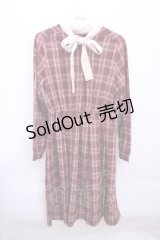 Fi.n.t  / クレリックボウタイチェックワンピース Y-22-12-29-058-1-OP-CA-L-SZ-ZT030