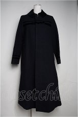 画像2: Jane Marple  / Royal melton velvet ribbon long coat I-22-12-30-017i-1-CO-JM-L-HD-ZTC051 (2)