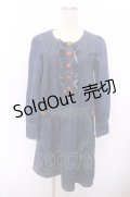 【SALE】Franche Lippee / フェルトボタンデニムワンピース O-23-01-09-018-1-OP-LO-L-IG-ZT018