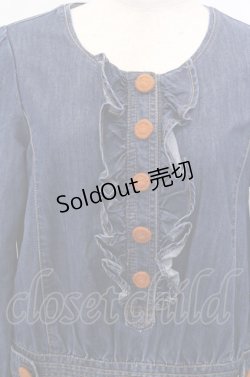 画像2: 【SALE】Franche Lippee / フェルトボタンデニムワンピース O-23-01-09-018-1-OP-LO-L-IG-ZT018