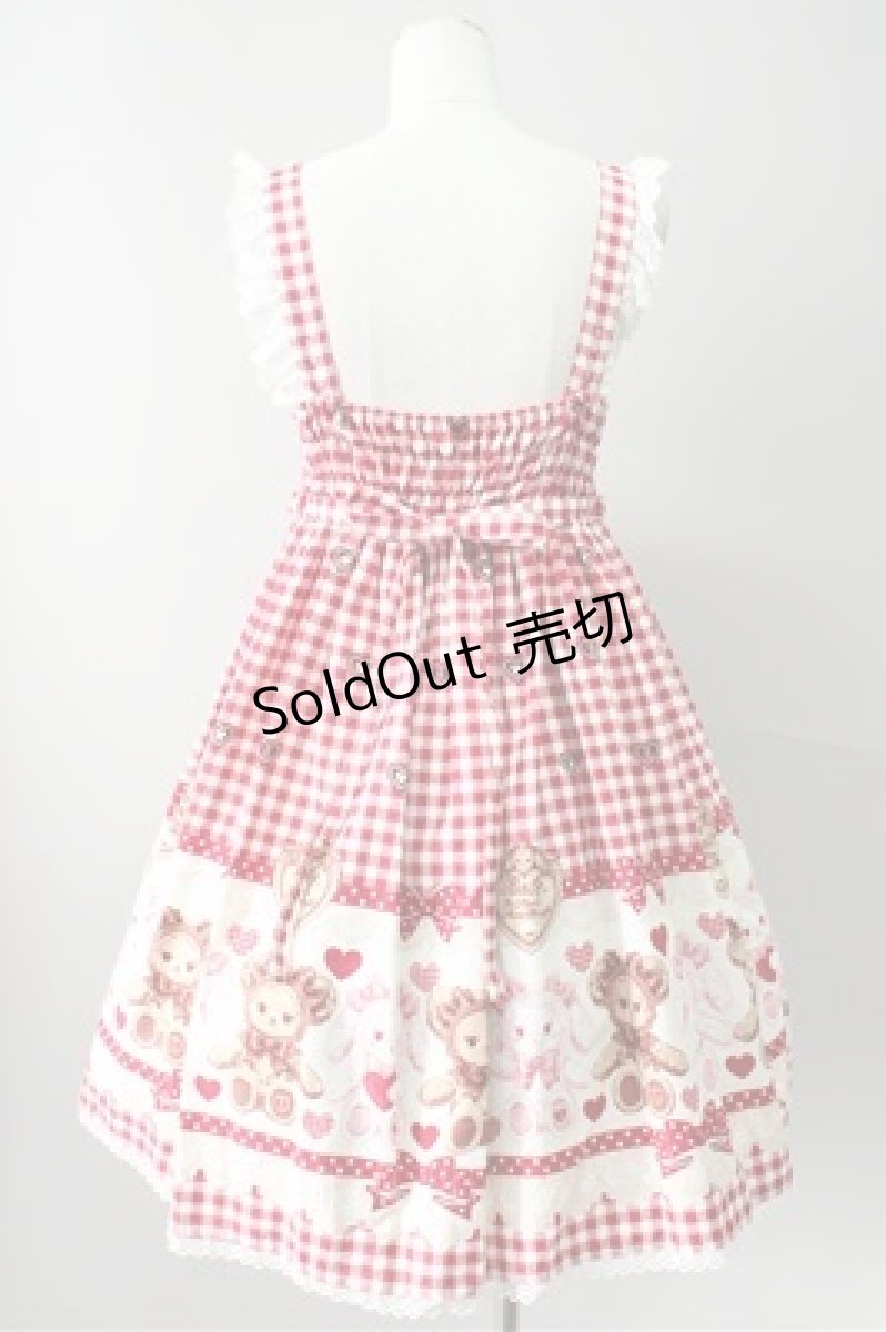 画像2: BABY,THE STARS SHINE BRIGHT  / くみゃちゃんのSweet Heart CheckジャンパースカートII型 I-23-01-20-4012i-1-OP-BA-L-HD-ZI-R (2)