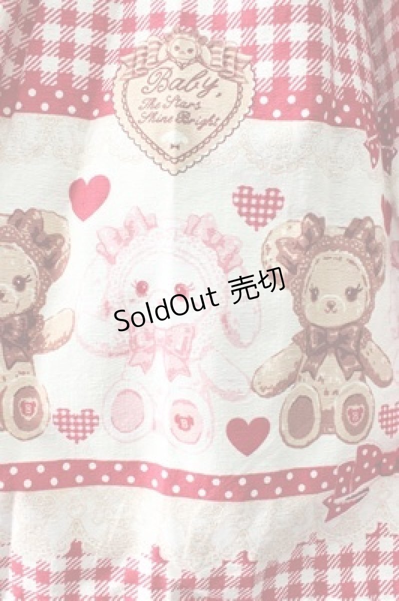 画像3: BABY,THE STARS SHINE BRIGHT  / くみゃちゃんのSweet Heart CheckジャンパースカートII型 I-23-01-20-4012i-1-OP-BA-L-HD-ZI-R (3)