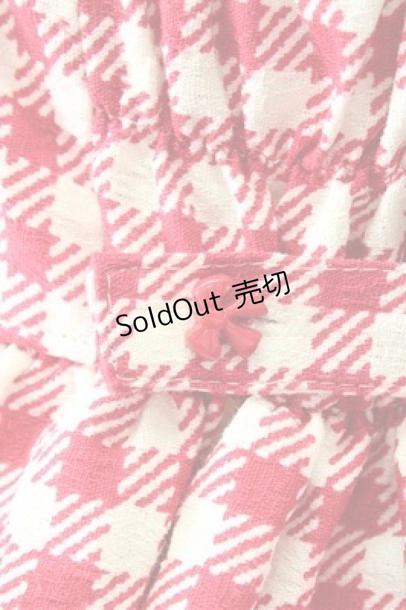 画像4: BABY,THE STARS SHINE BRIGHT  / くみゃちゃんのSweet Heart CheckジャンパースカートII型 I-23-01-20-4012i-1-OP-BA-L-HD-ZI-R (4)