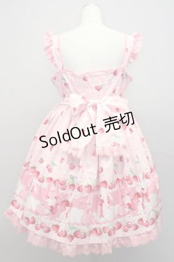 画像2: Angelic Pretty  / Cherry Berry Bunny胸リボンジャンパースカート I-23-01-20-4011i-1-OP-AP-L-HD-ZI
