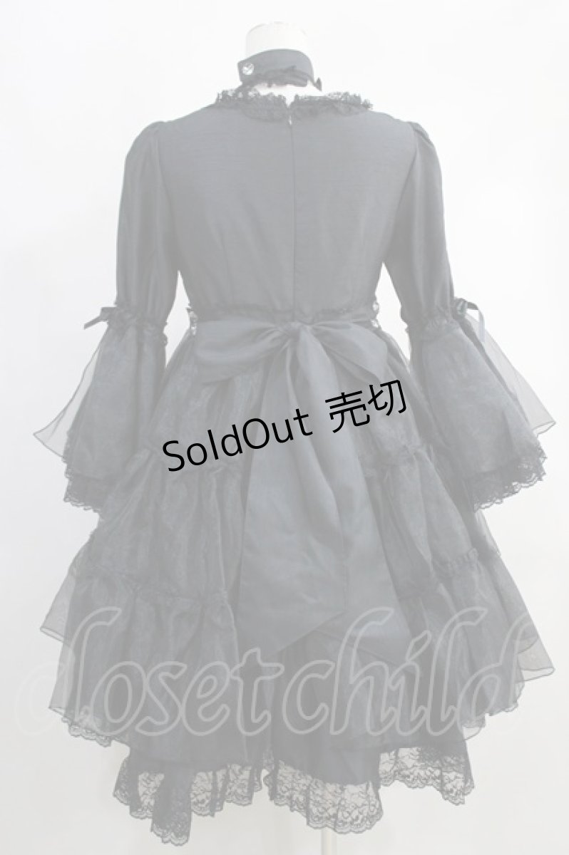 画像3: metamorphose  / ティアードベビードールワンピース(シャンタン) H-23-01-24-003h-1-OP-ME-L-SK-ZH.S (3)