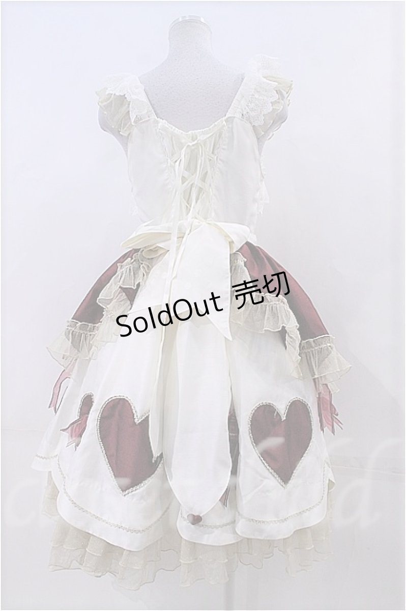 画像2: BABY,THE STARS SHINE BRIGHT  / 【受注生産】ハートの女王ジャンパースカート I-23-01-24-027i-1-OP-BA-L-HD-ZI (2)