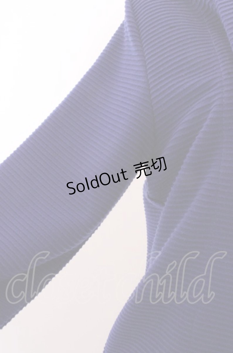 画像3: 【SALE】GADGET GROW / 立体ボーダー六部袖ボレロジャケット O-23-01-24-021-1-JA-GO-G-YM-ZT185 (3)