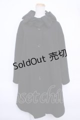 Jane Marple  / Drape ribbon collar cocoon coat Y-23-01-24-120y-1-CO-JM-L-SZ-ZY