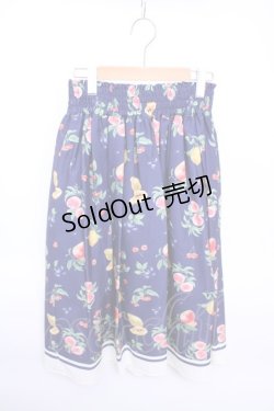 画像2: 【SALE】axes femme ミックスフルーツ柄スカート Y-23-01-26-100-1-SK-AX-L-SZ-ZT091