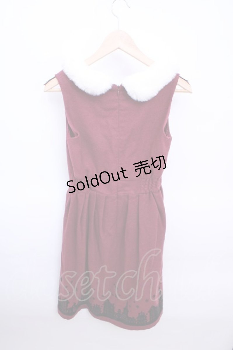 画像2: 【SALE】axes femme POETIQUE  / 街柄フロッキーワンピース Y-23-02-04-063-1-OP-AX-L-SZ-ZT030 (2)