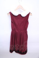 画像2: 【SALE】axes femme POETIQUE  / 街柄フロッキーワンピース Y-23-02-04-063-1-OP-AX-L-SZ-ZT030 (2)