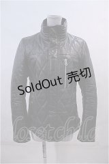 VANQUISH  / ゴートレザーダイヤキルトスタンドカラーブルゾン I-23-02-11-032i-1-JA-PU-P-HD-ZT-C051