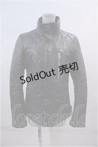 VANQUISH  / ゴートレザーダイヤキルトスタンドカラーブルゾン I-23-02-11-032i-1-JA-PU-P-HD-ZT-C051