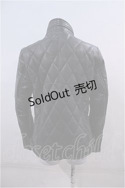 画像2: VANQUISH  / ゴートレザーダイヤキルトスタンドカラーブルゾン I-23-02-11-032i-1-JA-PU-P-HD-ZT-C051