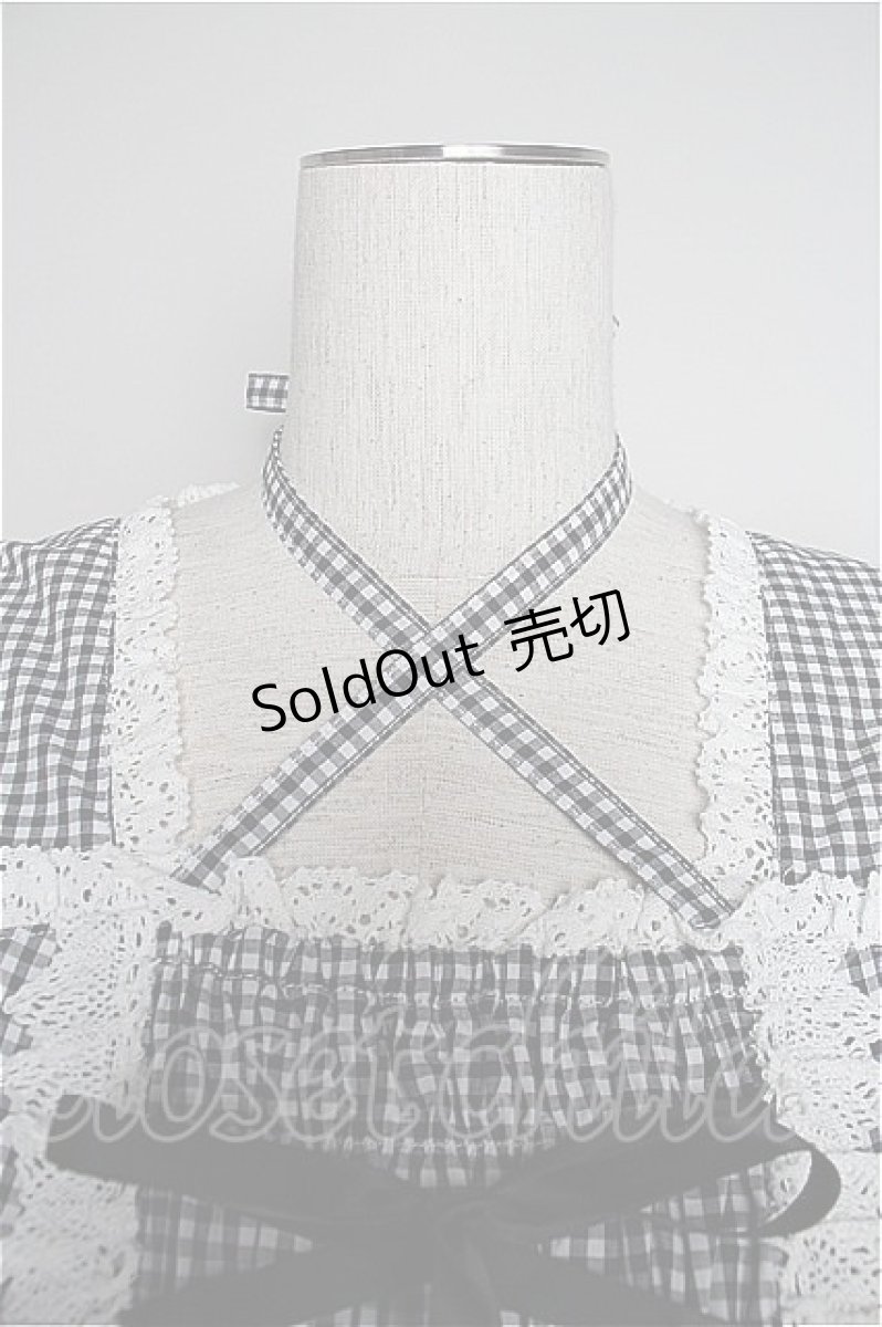 画像3: BABY,THE STARS SHINE BRIGHT  / ギンガムチェック巻きバラドールワンピースセット I-23-02-16-016i-1-OP-BA-L-HD-ZI-R (3)