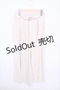 【SALE】axes femme  / ベルト付タックワイドパンツ Y-23-02-18-078-1-PA-AX-L-SZ-ZT090