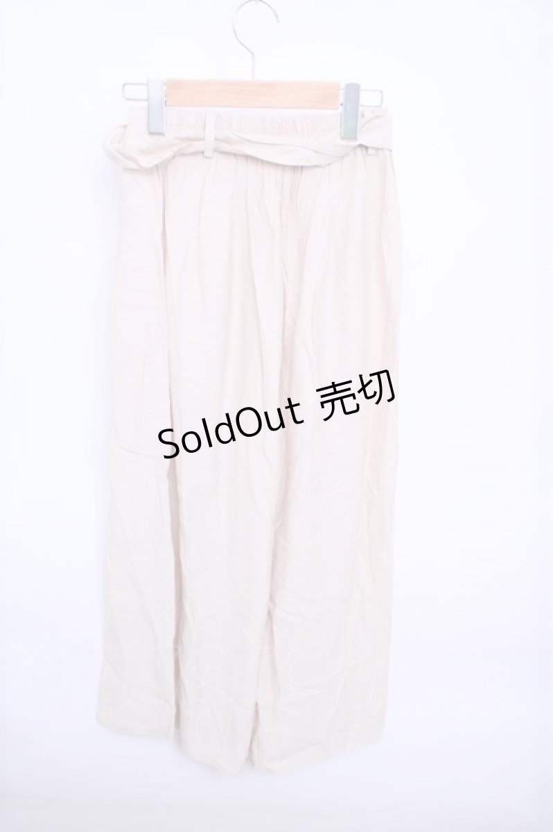 画像2: 【SALE】axes femme  / ベルト付タックワイドパンツ Y-23-02-18-078-1-PA-AX-L-SZ-ZT090 (2)