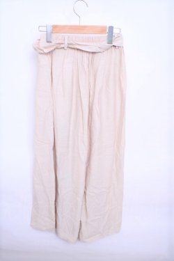 画像2: axes femme  / ベルト付タックワイドパンツ Y-23-02-18-078-1-PA-AX-L-SZ-ZT090