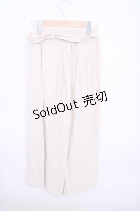 画像2: 【SALE】axes femme  / ベルト付タックワイドパンツ Y-23-02-18-078-1-PA-AX-L-SZ-ZT090 (2)