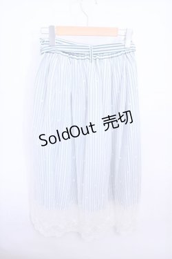 画像2: 【SALE】axes femme  / ストライプ×レーススカート Y-23-02-21-108-1-SK-AX-L-SZ-ZT092