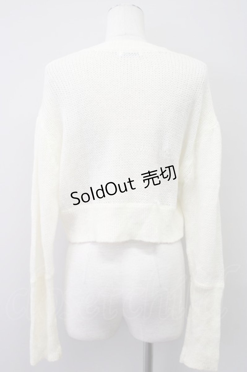 画像2: 【SALE】E hyphen world gallery  / ラメルーズニットプルオーバー S-23-03-03-4010-1-TO-LO-L-SZ-ZT220 (2)