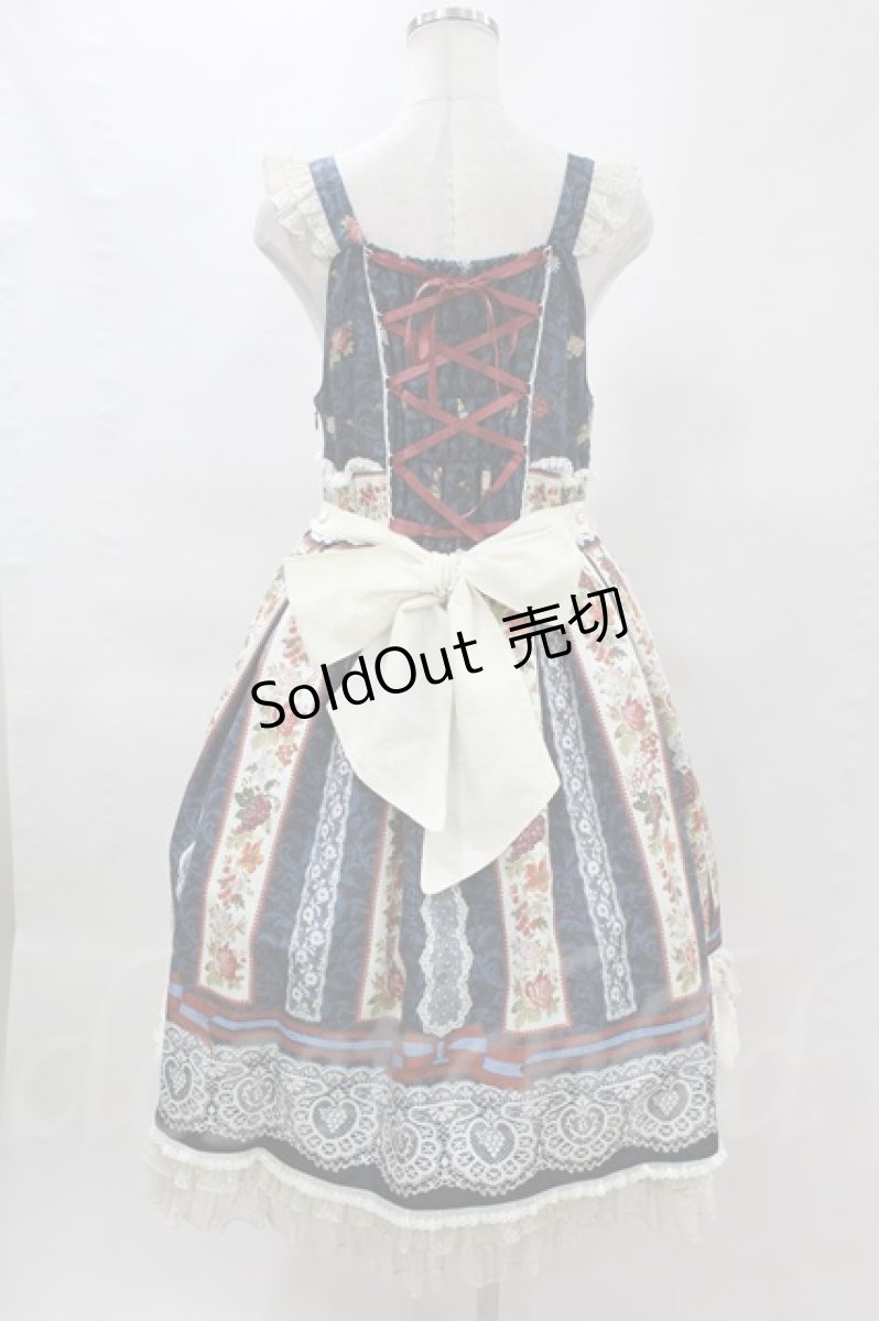 画像2: BABY,THE STARS SHINE BRIGHT  / グラスグリーンのPastoral?羊飼いの恋歌?柄フランティシュカジャンパースカート H-23-03-08-034h-1-OP-BA-L-NS-ZH-R (2)