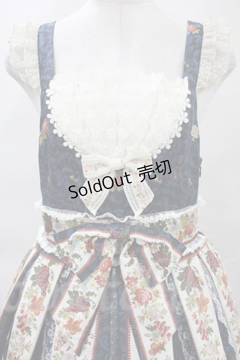 画像4: BABY,THE STARS SHINE BRIGHT  / グラスグリーンのPastoral?羊飼いの恋歌?柄フランティシュカジャンパースカート H-23-03-08-034h-1-OP-BA-L-NS-ZH-R (4)